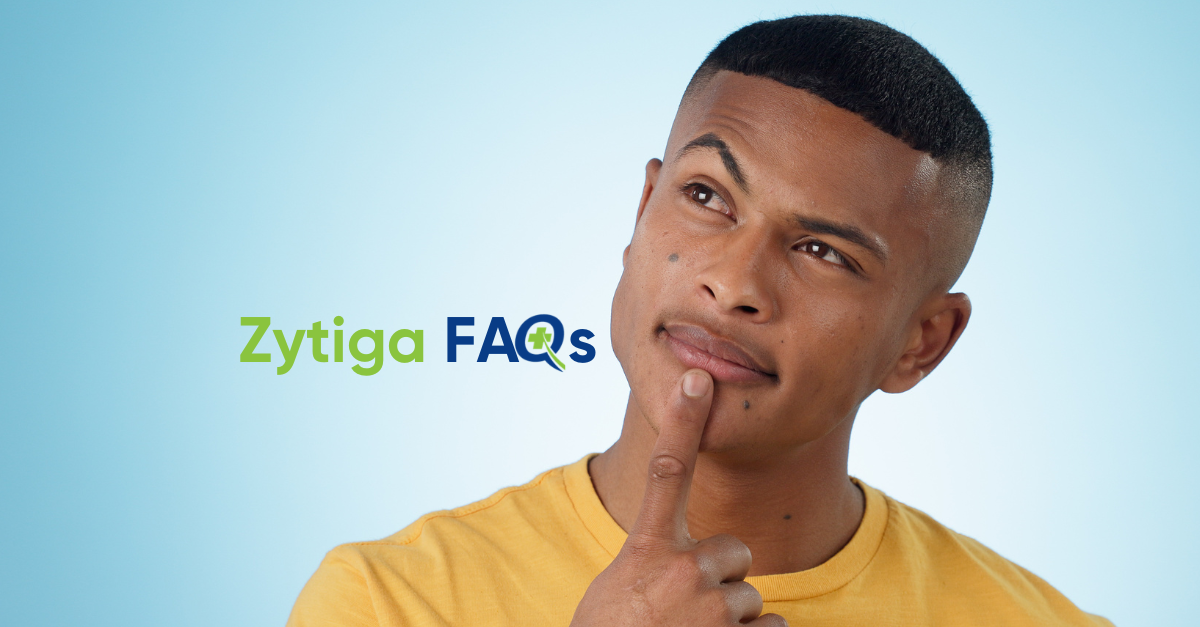 Thoughtful man looking concerned, representing common questions about Zytiga treatment