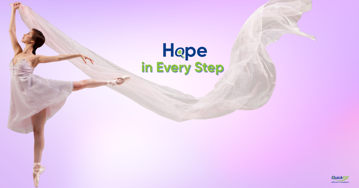 Woman dancing freely, symbolizing movement and hope for Multiple Sclerosis patients on Gilenya