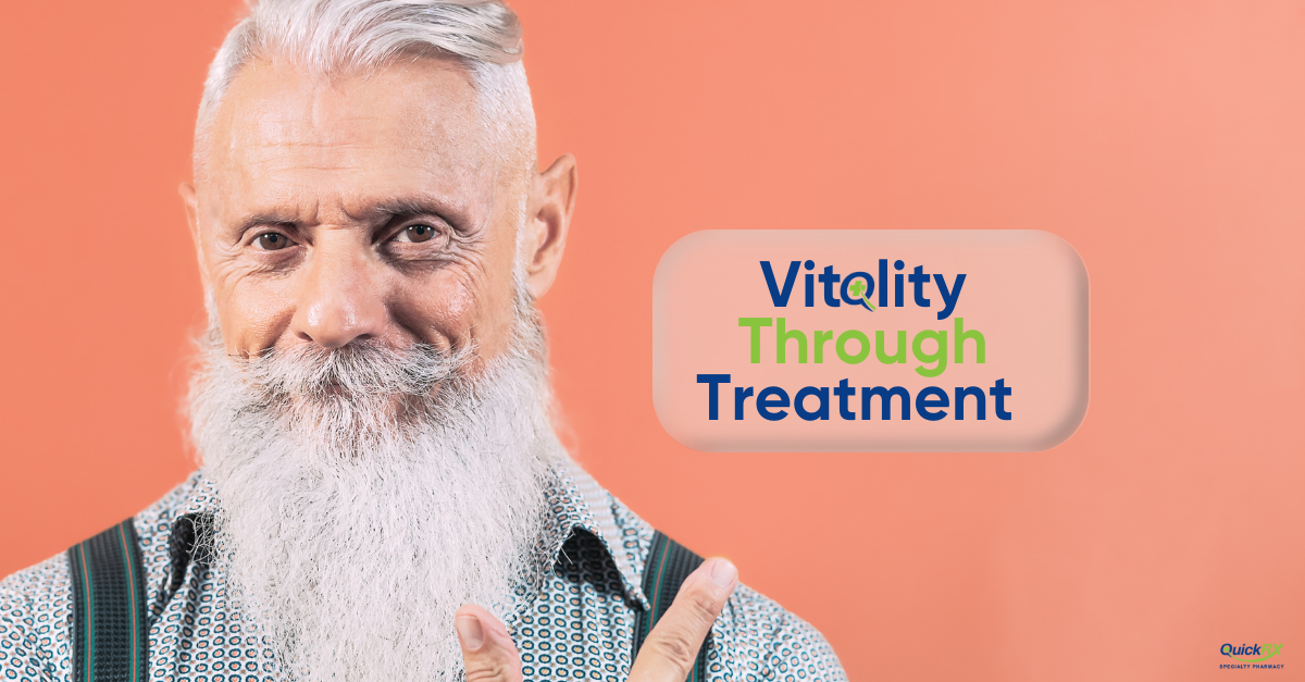 Senior man representing hope and vitality during prostate cancer treatment