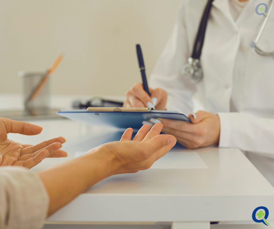 Healthcare provider completing REMS program documentation for bosentan pulmonary hypertension treatment