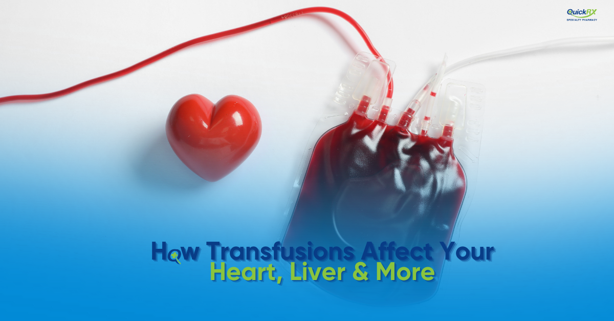 Iron overload from transfusions affecting heart liver and organs guide