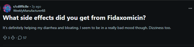 Dificid Side Effects