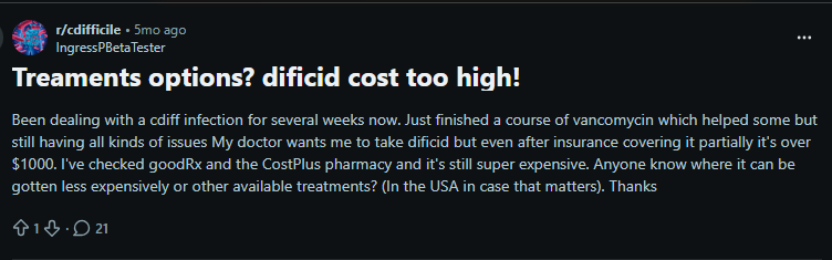 Fidaxomicin Copay Assistance For High Dificid Cost