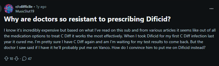Doctors Prescribing Dificid