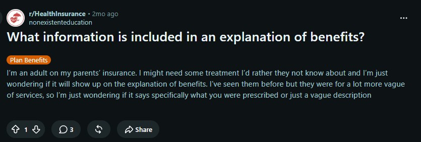 What information is inside the EOB